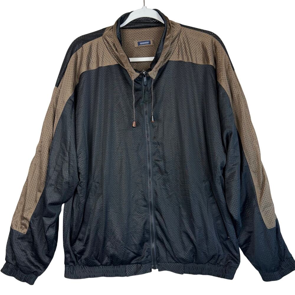 Vintage Givenchy Activewear Colorblock Reversible Mesh Track Jacket Men Sz L